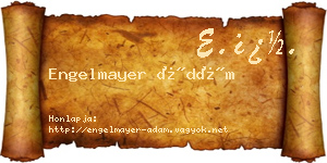 Engelmayer Ádám névjegykártya